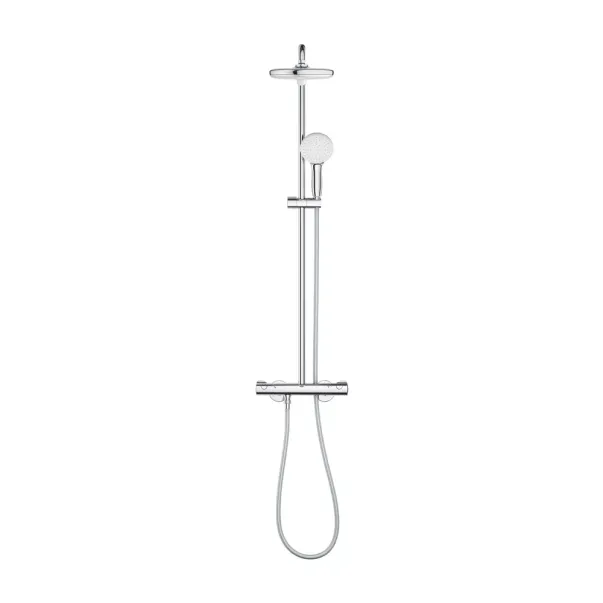 Coloana de dus cu baterie termostatata Grohe Tempesta 210 finisaj crom lucios picture - 4