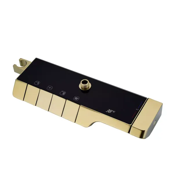 Coloana de dus cu termostat Rea Rob auriu periat plus dus igienic picture - 4