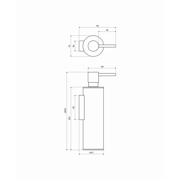 Dozator sapun Omnires Modern Project negru picture - 2