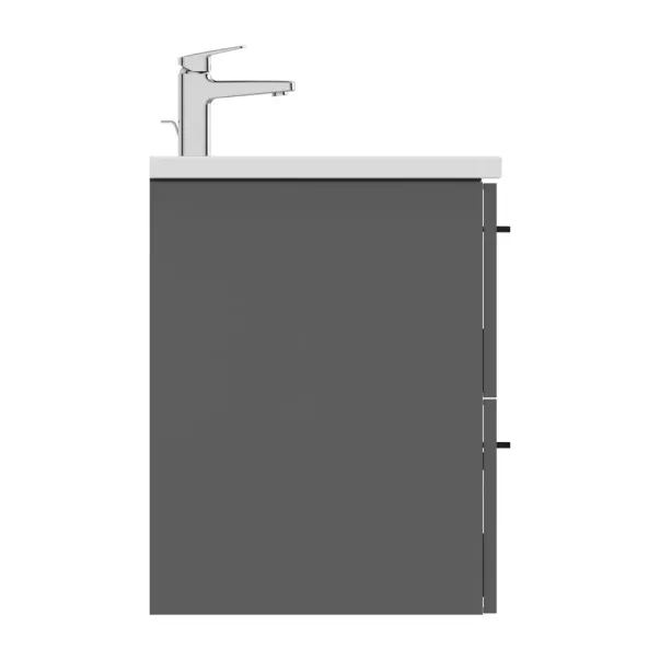 Dulap baza suspendat Ideal Standard i.life B gri quartz mat 2 sertare 80 cm picture - 11