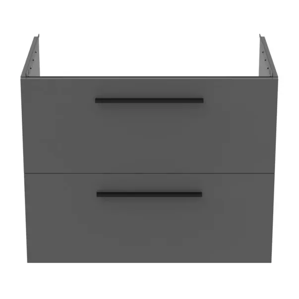 Dulap baza suspendat Ideal Standard i.life B gri quartz mat 2 sertare 80 cm picture - 8