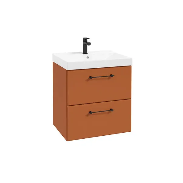 Dulap suspendat pentru lavoar maro mat Defra MO-RE 60 cm picture - 2