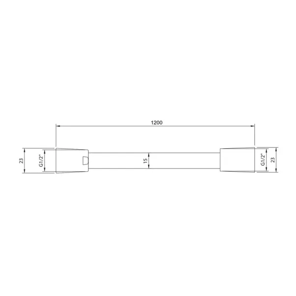 Furtun de dus Villeroy&Boch Universal negru mat 120 cm picture - 6