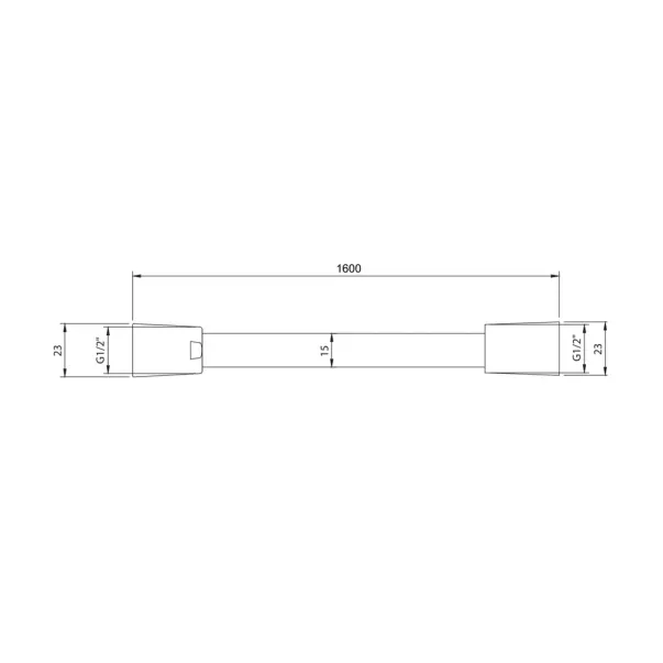Furtun de dus Villeroy&Boch Universal nichel periat 160 cm picture - 5