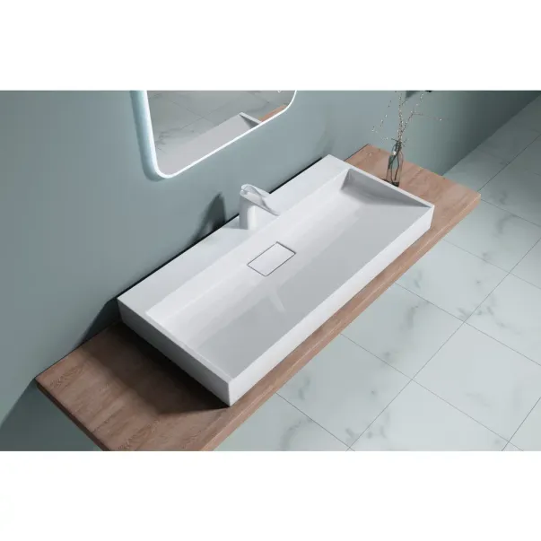 Lavoar din compozit pe blat Rune Garm 100 cm picture - 2
