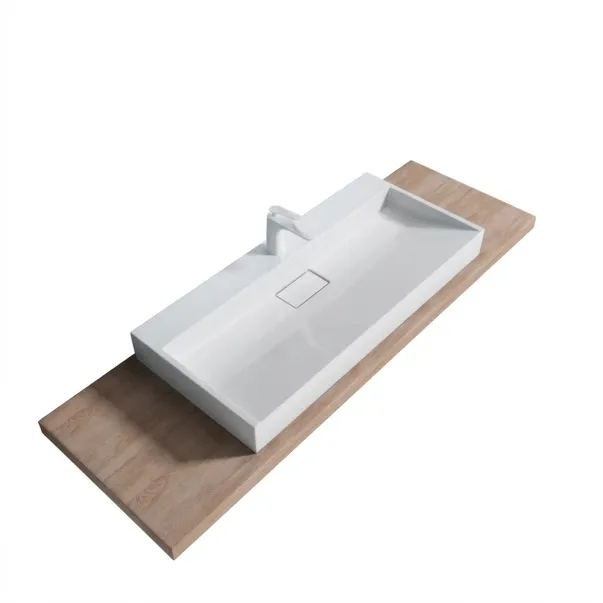 Lavoar din compozit pe blat Rune Garm 100 cm picture - 3