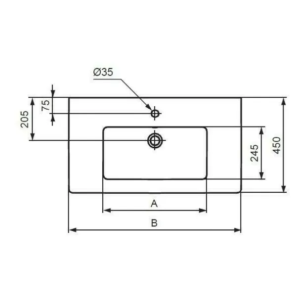 Lavoar pe mobilier Ideal Standard Tempo 61 cm picture - 2