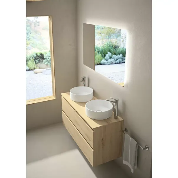 Lavoar pe blat Gala Hera finisaj alb lucios 38 cm forma rotunda picture - 3