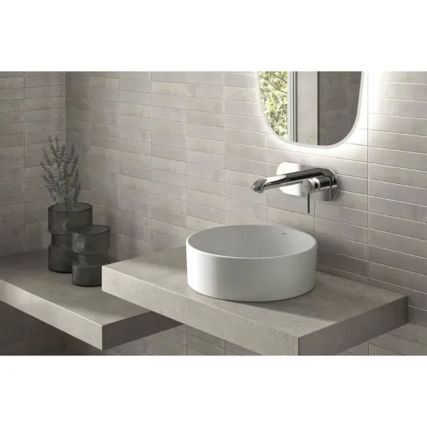 Lavoar pe blat Gala Hera finisaj alb lucios 38 cm forma rotunda picture - 4