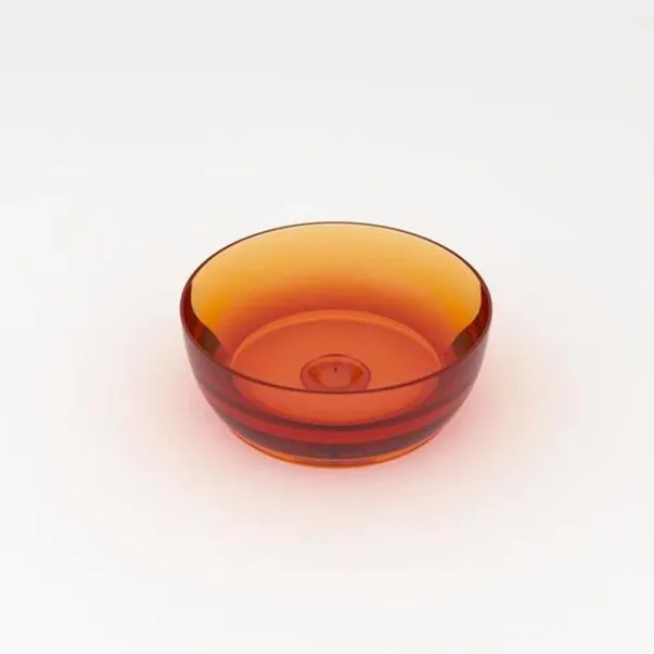 Lavoar pe blat Rune Mond rotund 40 cm rasina transparenta  - portocaliu picture - 3