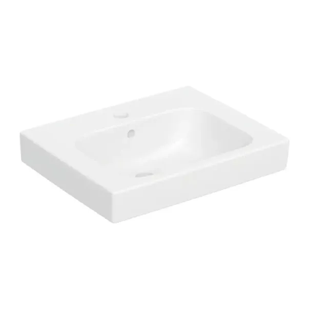 Lavoar pe mobilier Geberit Modo alb lucios 50 cm picture - 2
