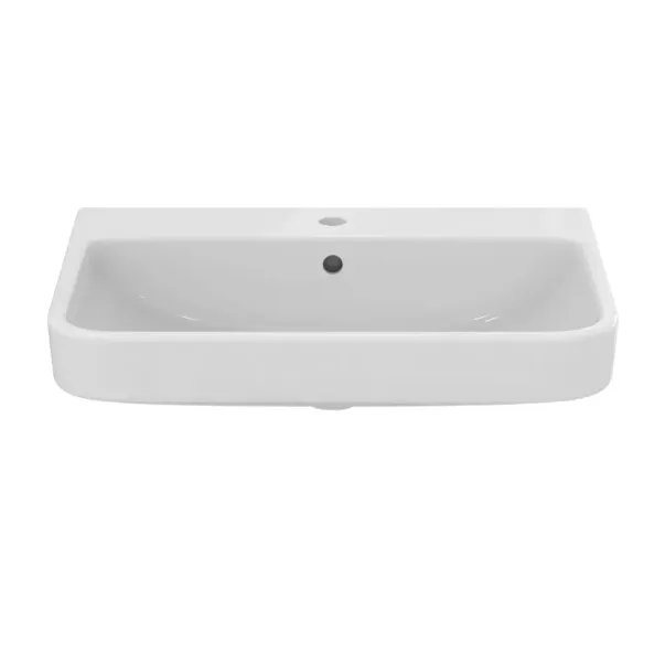 Lavoar suspendat Ideal Standard i.life B alb lucios SmartGuard 65 cm cu orificiu baterie si preaplin picture - 9