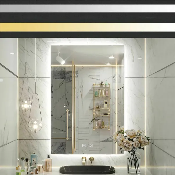 Oglinda cu iluminare Led Tutumi SQR 50x100 cm picture - 6