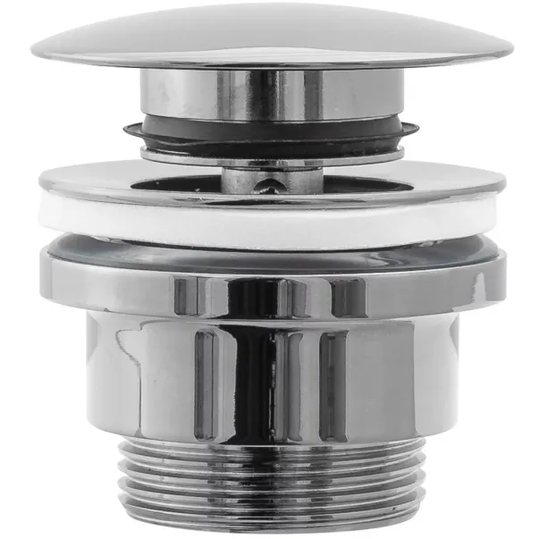 Pachet lavoar pe blat Omnires Ovo M+ alb 55 cm, baterie lavoar Grohe Eurosmart Cosmopolitan XL crom si ventil lavoar Click-Clack crom picture - 4