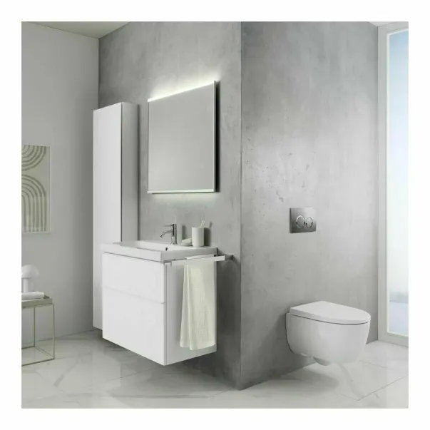 Pachet vas wc Rune Ivaldi, capac slim softclose, rezervor wc Geberit Duofix si clapeta crom Delta20 picture - 8