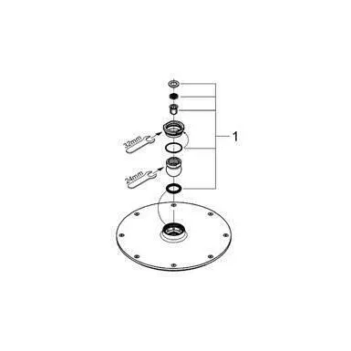 Palarie de dus Grohe RainShower Cosmopolitan 210 picture - 2