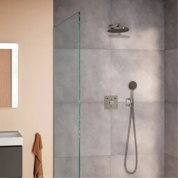 Palarie de dus rotunda Hansgrohe Activera S EcoSmart 24 cm crom lucios 1 functie picture - 7