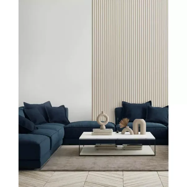 Panou riflaj Lamelio Luna finisaj alb 12.2x270 cm picture - 4