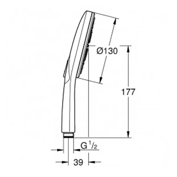 Para de dus Grohe Rainshower SmartActive 130 3 functii crom lucios picture - 11