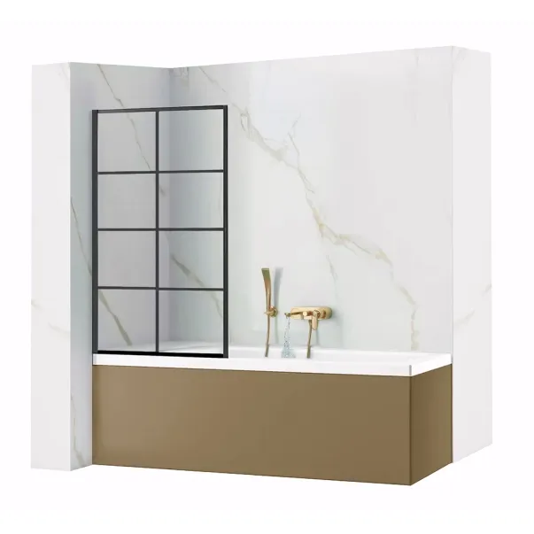 Paravan de cada negru model patrate Rune Borr 70x150 cm picture - 3