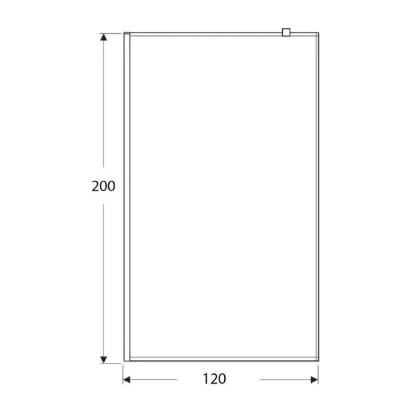 Paravan de dus tip Walk-in auriu periat Rune Borr 120x200 cm picture - 6