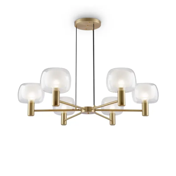 Pendul Maytoni Vision auriu/transparent 6 becuri picture - 2