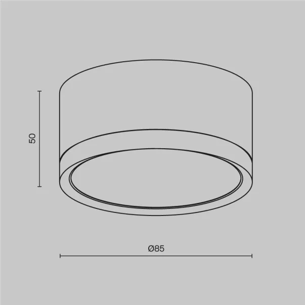 Plafoniera Maytoni Hoop negru 1 bec C086CLGX53SRDB picture - 5