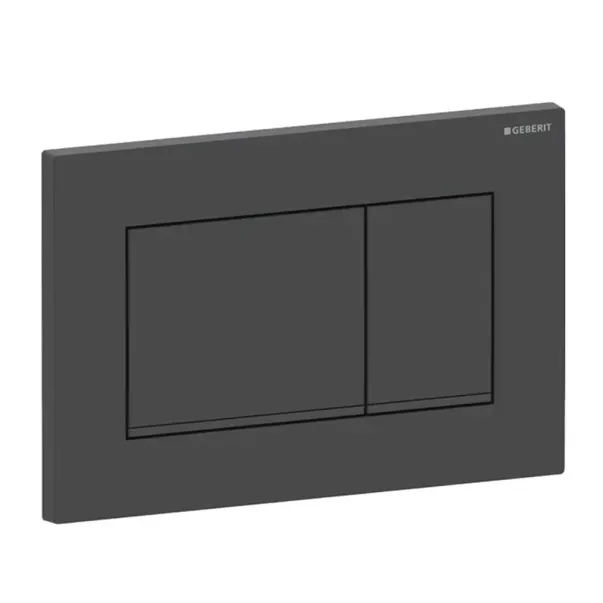 Rezervor WC cu cadru incastrat Geberit Duofix Sigma set fixare si clapeta de actionare Sigma20 negru mat picture - 2