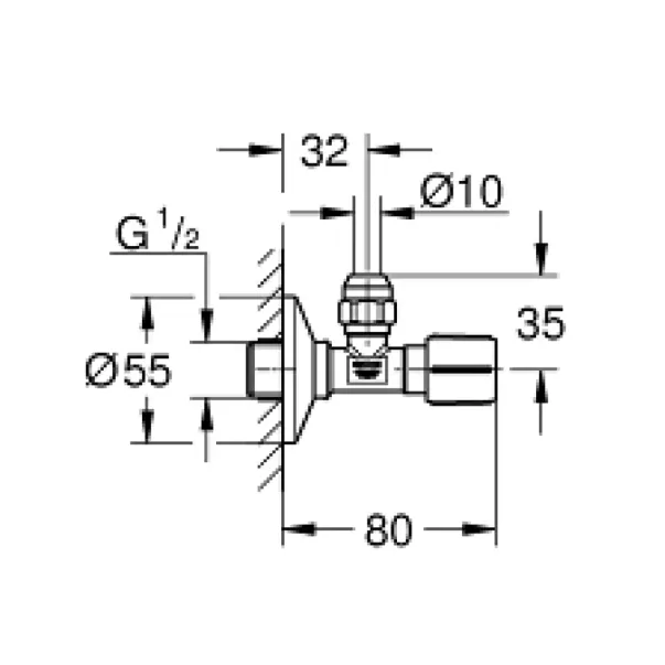 Robinet coltar Grohe 1/2