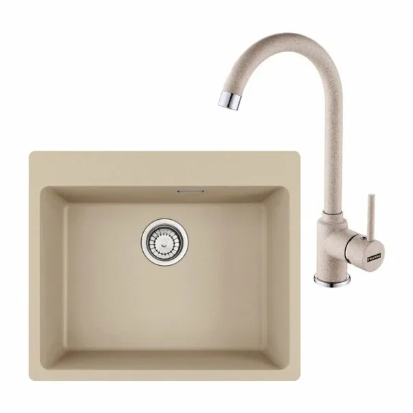 Set chiuveta bucatarie compozit Franke Maris Avena 59x50 cm cu 1