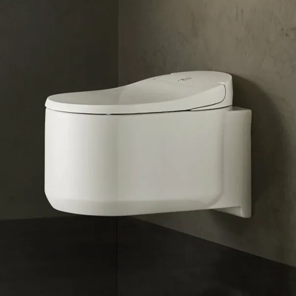 Set complet Grohe Sensia Arena vas WC suspendat, clapeta Nova crom, capac inchidere lenta si bideu electric, rezervor Grohe Rapid SL, kit spalare automata picture - 2