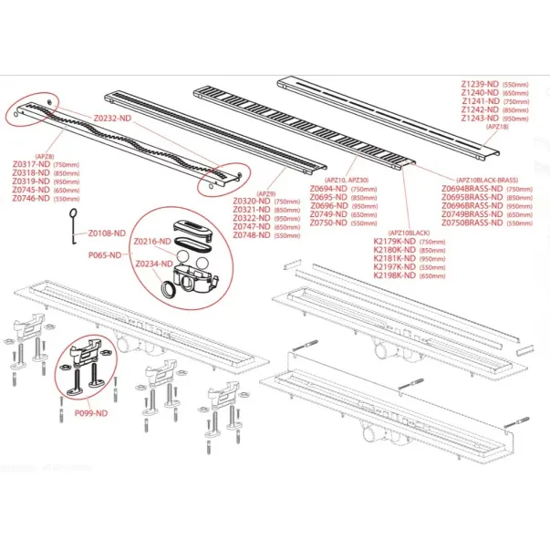 Set rigola pentru dus cu capac Alca APZ20 Simple 85 cm picture - 2