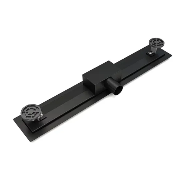 Set rigola pentru dus plus capac Inter Ceramic New Generation IC 60 cm finisaj negru mat flansa 2 cm picture - 3