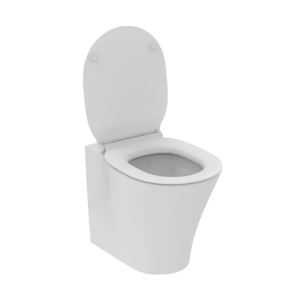 Set vas wc pe pardoseala BTW cu capac softclose slim si bideu Ideal Standard Connect Air Aquablade picture - 4