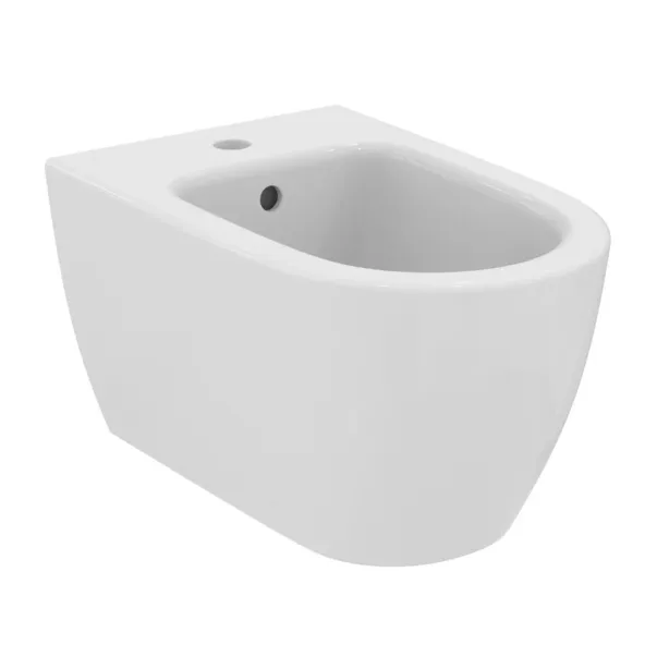 Set vas WC suspendat Ideal Standard I.life O cu capac softclose alb si bideu picture - 5