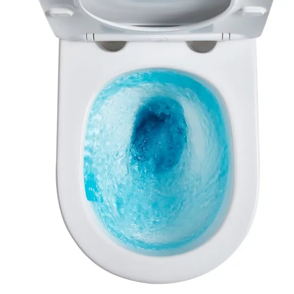 Set vas WC suspendat Inter Ceramic Tornado Rimless cu capac soft close Quick Release bej mat picture - 3