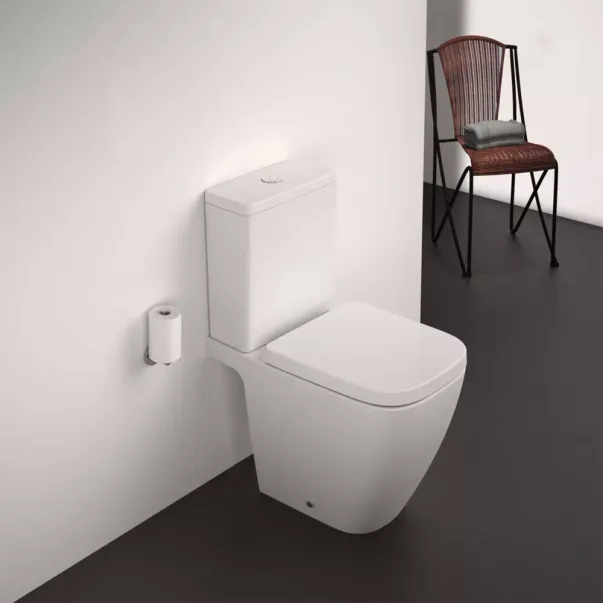 Vas WC pe pardoseala Ideal Standard i.life S Compact rimless alb lucios picture - 2