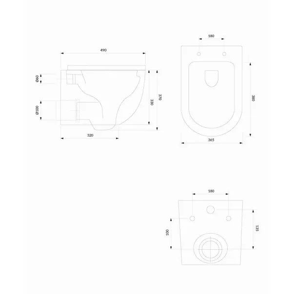 Vas WC suspendat rimless cu capac softclose Omnires Ottawa alb picture - 3