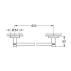 Bara portprosop Grohe Essentials 60 cm auriu periat Cool Sunrise picture - 2