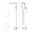 Baterie cada - dus freestanding Cersanit Crea monocomanda negru mat picture - 3