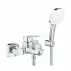 Baterie cada-dus Grohe Cubeo finisaj crom lucios cu set de dus si para cu 2 functii picture - 1