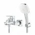 Baterie cada-dus Grohe Cubeo finisaj crom lucios cu set de dus si para cu 2 functii picture - 2