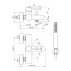 Baterie cada - dus Ideal Standard Ceraline finisaj crom lucios cu set de dus picture - 8
