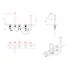 Baterie cada-dus Inter Ceramic dubla comanda crom cu set de dus picture - 2