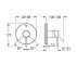 Baterie dus incastrata Grohe Essence auriu periat Cool Sunrise fara corp ingropat picture - 4