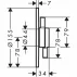 Baterie dus incastrata negru mat Hansgrohe DuoTurn S 1 functie picture - 2