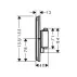 Baterie dus termostatata incastrata negru mat Hansgrohe ShowerSelect Comfort Q 1 functie si iesire suplimentara picture - 2