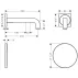 Baterie lavoar cu senzor incastrata Hansgrohe Axor Citterio picture - 2