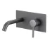 Baterie lavoar incastrata Inter Ceramic Rihanna monocomanda gri mat Gun Gray cu corp ingropat picture - 1