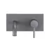 Baterie lavoar incastrata Inter Ceramic Rihanna monocomanda gri mat Gun Gray cu corp ingropat picture - 2